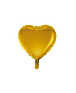 Balon serce złote18 cali 46 cm