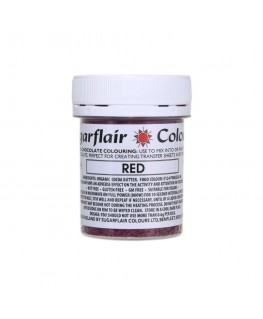 Sugarflair farbka red 35g paint tłusty olejowy do czekolady