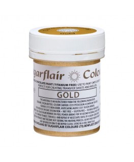 Sugarflair złota treasure gold paint farbka złoto 20g